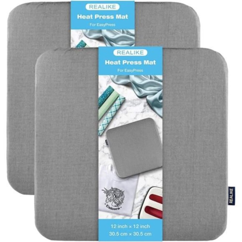 2 Heat Press Mat for Cricut Easy press 2/ Easy press(12X12 inch), Easy Press Mat
